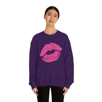 Hot Pink Lips Crewneck Sweatshirt