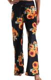 Printed Sunflower Pants