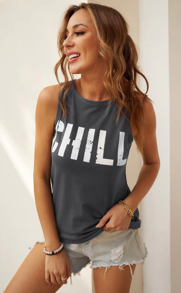 CHILL Graphic Tank top