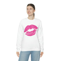 Hot Pink Lips Crewneck Sweatshirt