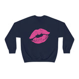 Hot Pink Lips Crewneck Sweatshirt