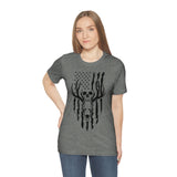 US Deer Skull-Unisex Bella Canvas Jersey Short Sleeve Tee