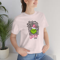 Pink Resting Grinchmas Bella Canvas Tee