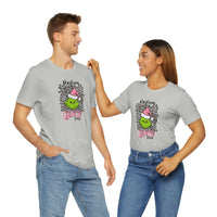 Pink Resting Grinchmas Bella Canvas Tee