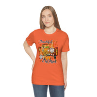 Thanksgiving Gnomes- Bella Canvas Unisex Jersey Short Sleeve Tee