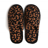 Comfy Luxe Animal Print Slide On Slippers