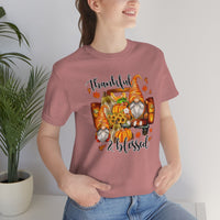 Thanksgiving Gnomes- Bella Canvas Unisex Jersey Short Sleeve Tee