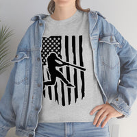 Unisex Baseball Flag Cotton Tee