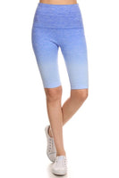 Yelete Dip Dye Ombre Athletic Biker Shorts