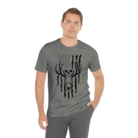 US Deer Skull-Unisex Bella Canvas Jersey Short Sleeve Tee