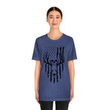 US Deer Skull-Unisex Bella Canvas Jersey Short Sleeve Tee