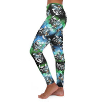 Stitch as Jack & Sally-Women's Spandex Leggings