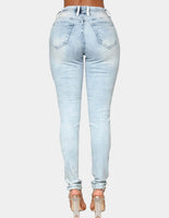 Elastic waistband Slim Fit Jeans
