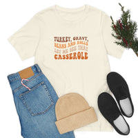 Turkey Gravy Beans & Rolls- Unisex Jersey Short Sleeve Tee