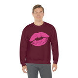 Hot Pink Lips Crewneck Sweatshirt