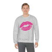 Hot Pink Lips Crewneck Sweatshirt