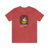 Pink Resting Grinchmas Bella Canvas Tee