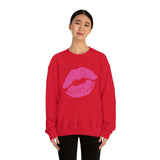 Hot Pink Lips Crewneck Sweatshirt