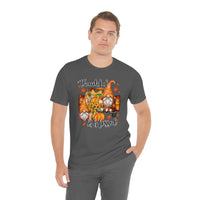 Thanksgiving Gnomes- Bella Canvas Unisex Jersey Short Sleeve Tee