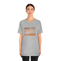 Turkey Gravy Beans & Rolls- Unisex Jersey Short Sleeve Tee