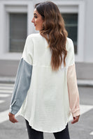 Textured Drop Shoulder Longline Shirt