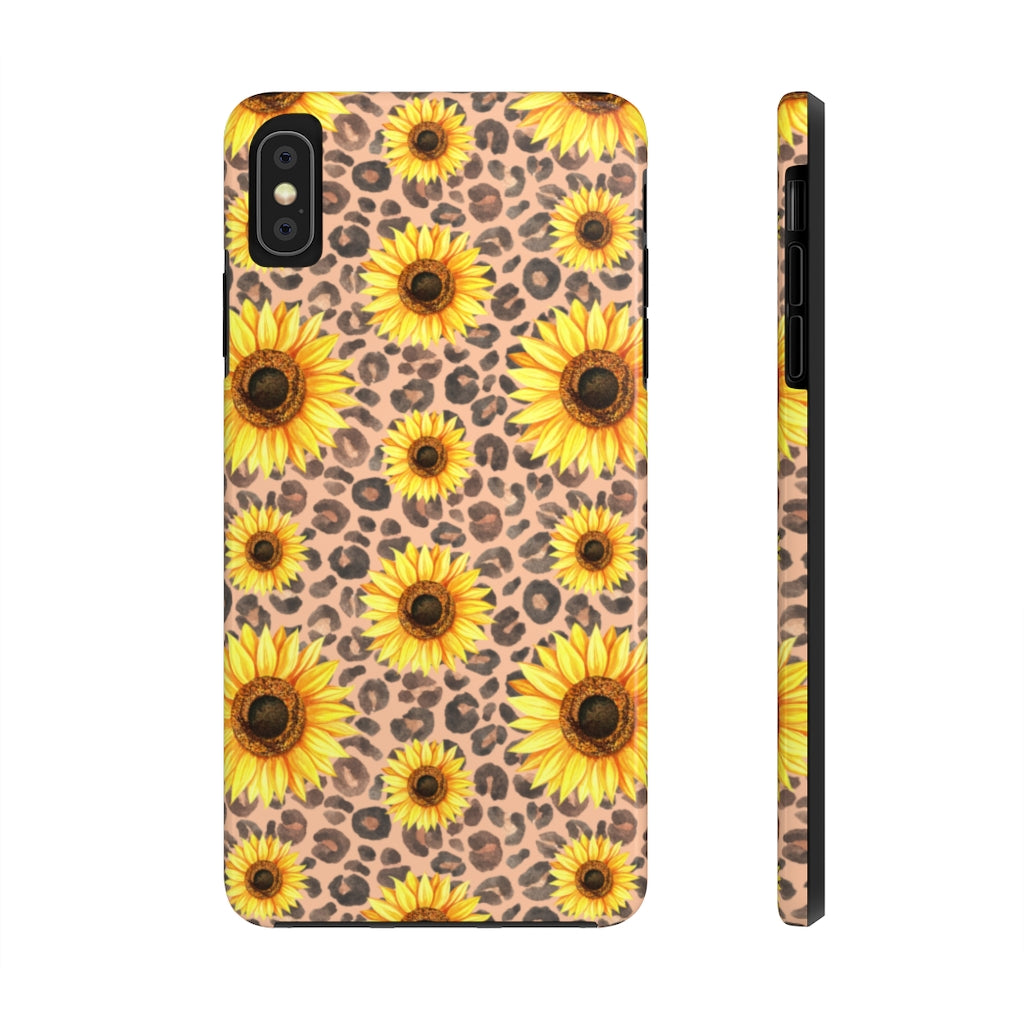 Leopard sunflower Case Mate Tough Phone Cases
