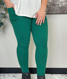 Green Leggings with pockets