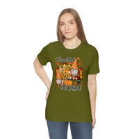 Thanksgiving Gnomes- Bella Canvas Unisex Jersey Short Sleeve Tee