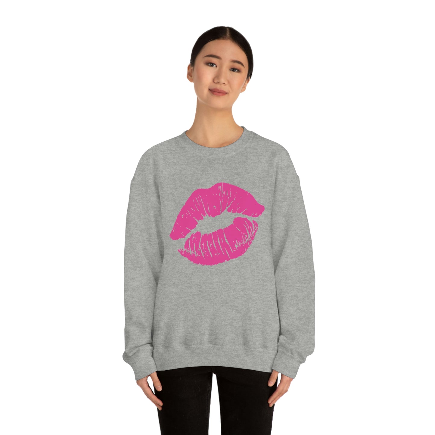 Hot Pink Lips Crewneck Sweatshirt