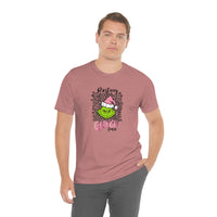 Pink Resting Grinchmas Bella Canvas Tee