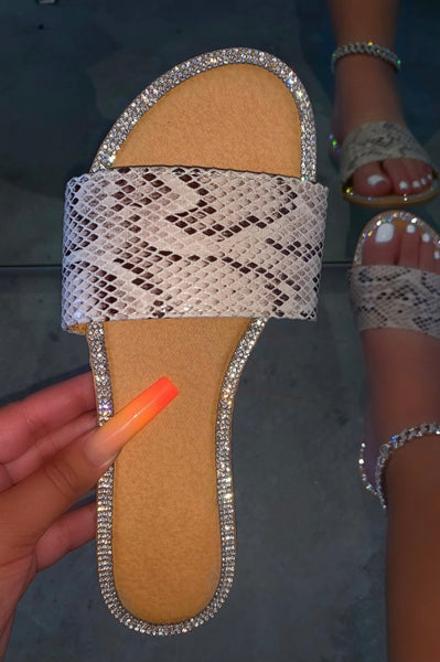 Tan Snake Skin sandals