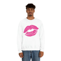 Hot Pink Lips Crewneck Sweatshirt