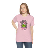 Pink Resting Grinchmas Bella Canvas Tee