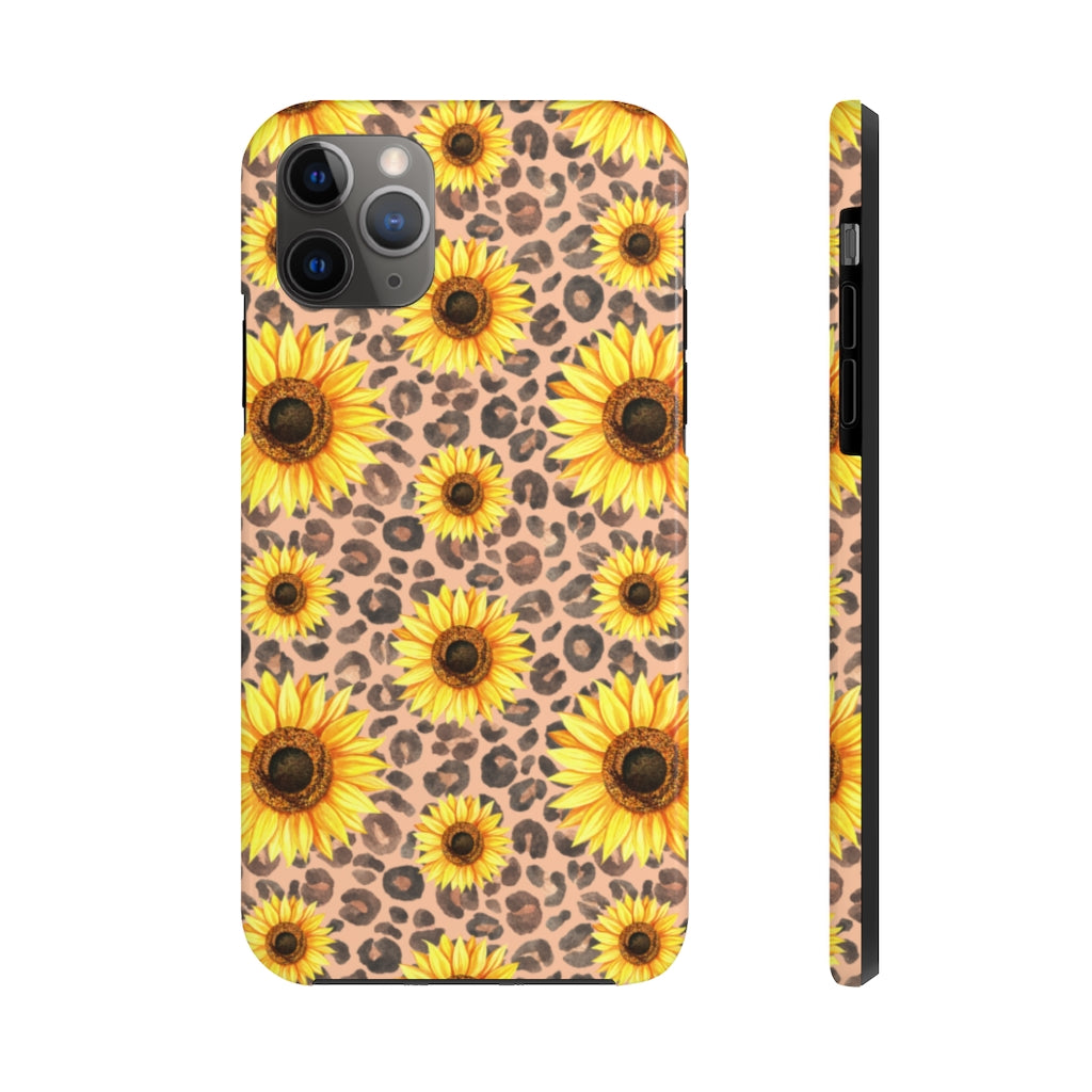 Leopard sunflower Case Mate Tough Phone Cases