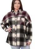 Zenana Oversized Yarn Dyed Plaid Shacket