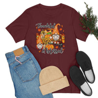 Thanksgiving Gnomes- Bella Canvas Unisex Jersey Short Sleeve Tee