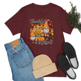 Thanksgiving Gnomes- Bella Canvas Unisex Jersey Short Sleeve Tee