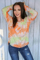 Orange Spin Off Sweater top