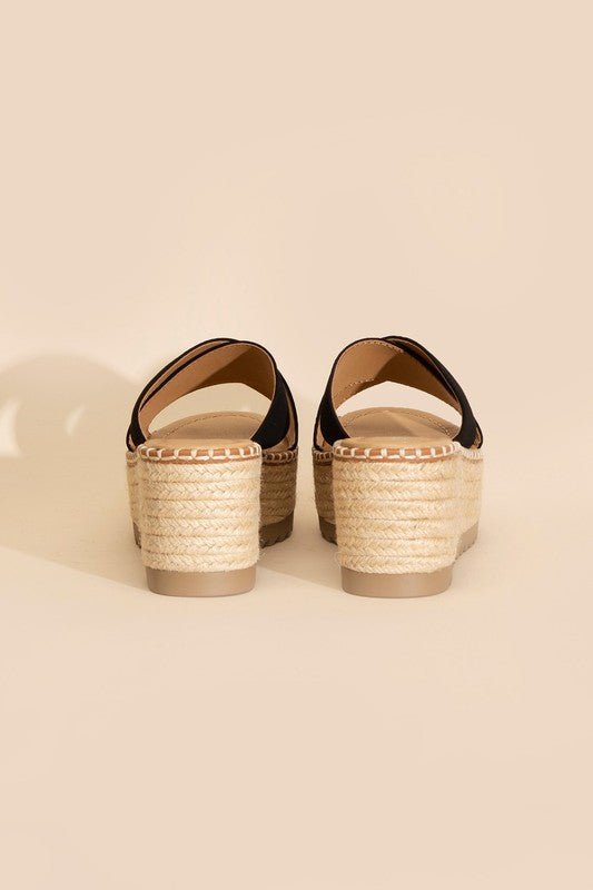 HEIGHT RAFFIA PLATFORM SLIDES