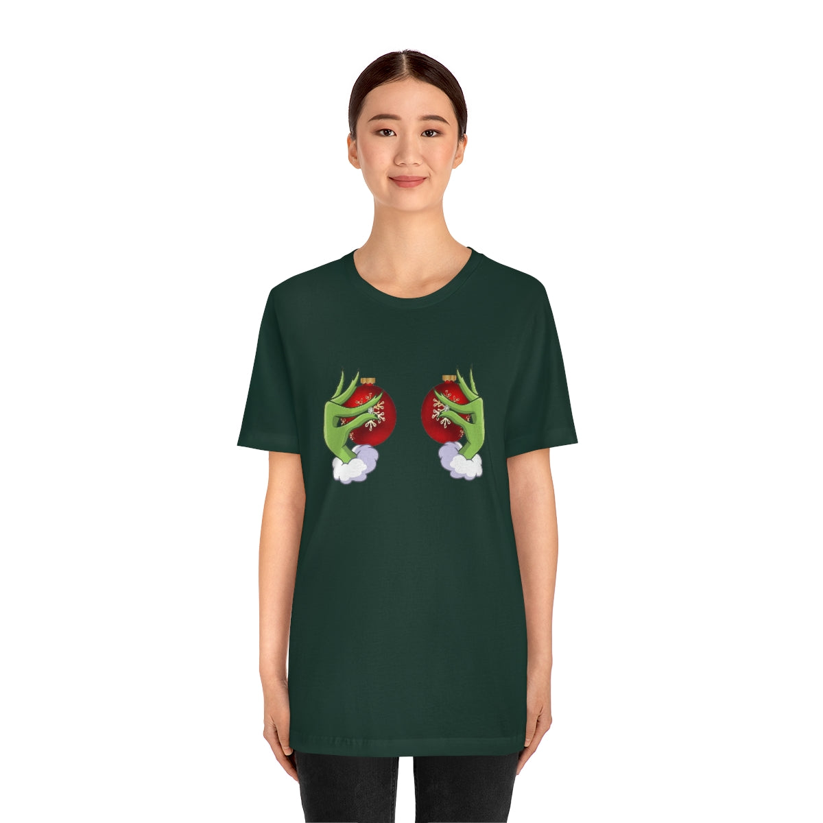 Bella Canvas Grinchy Ornament Hands Unisex Tee