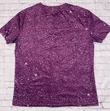 Purple Chaos Coordinator Bleach Printed Tee