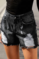 Vintage Wash Denim Shorts