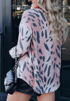 Pink Himalayan Plush Animal Print Shacket