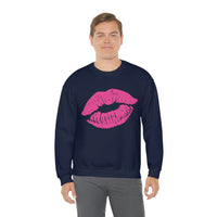 Hot Pink Lips Crewneck Sweatshirt