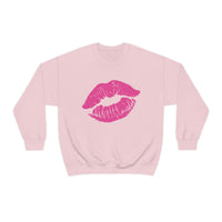 Hot Pink Lips Crewneck Sweatshirt