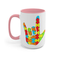 ASL Autism Awareness Accent Mug