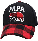 Mama & Papa Bear Buffalo Plaid Hat