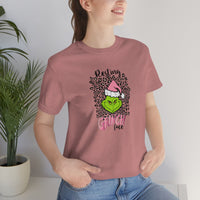 Pink Resting Grinchmas Bella Canvas Tee