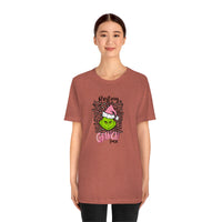 Pink Resting Grinchmas Bella Canvas Tee