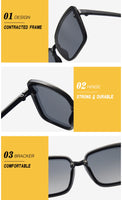 Trendy Large Framed Sunglasses